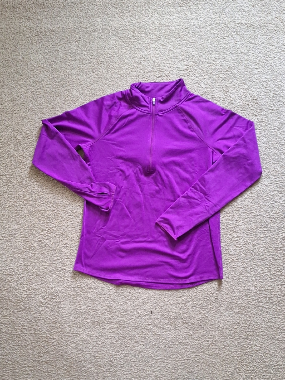 Justice Bright Purple Quarter Zip Pullover